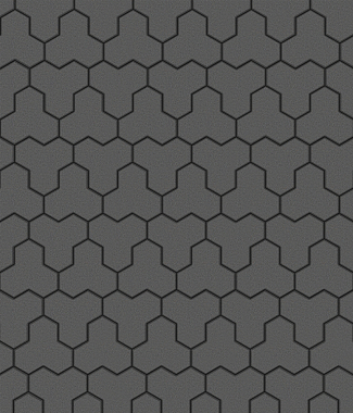 Тротуарная плитка ТРИЛИСТНИК - Стандарт Серый